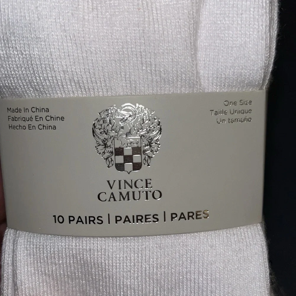 VINCE CAMUTO‎ multicolor 10 black/white/ gray pairs women’s socks